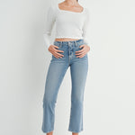 Just Black - Slim Cropped Bootcut - Medium Denim, Women's Jean Collection