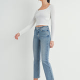 Just Black - Slim Cropped Bootcut - Medium Denim, Women's Jean Collection