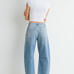 Just Black - Barrel Jean with Seams - Light Denim, Women's Denim Collection