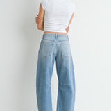 Just Black - Barrel Jean with Seams - Light Denim, Women's Denim Collection