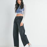 Just Black - Barrel Jean with Seams - Washed Black, Women's Denim Collection