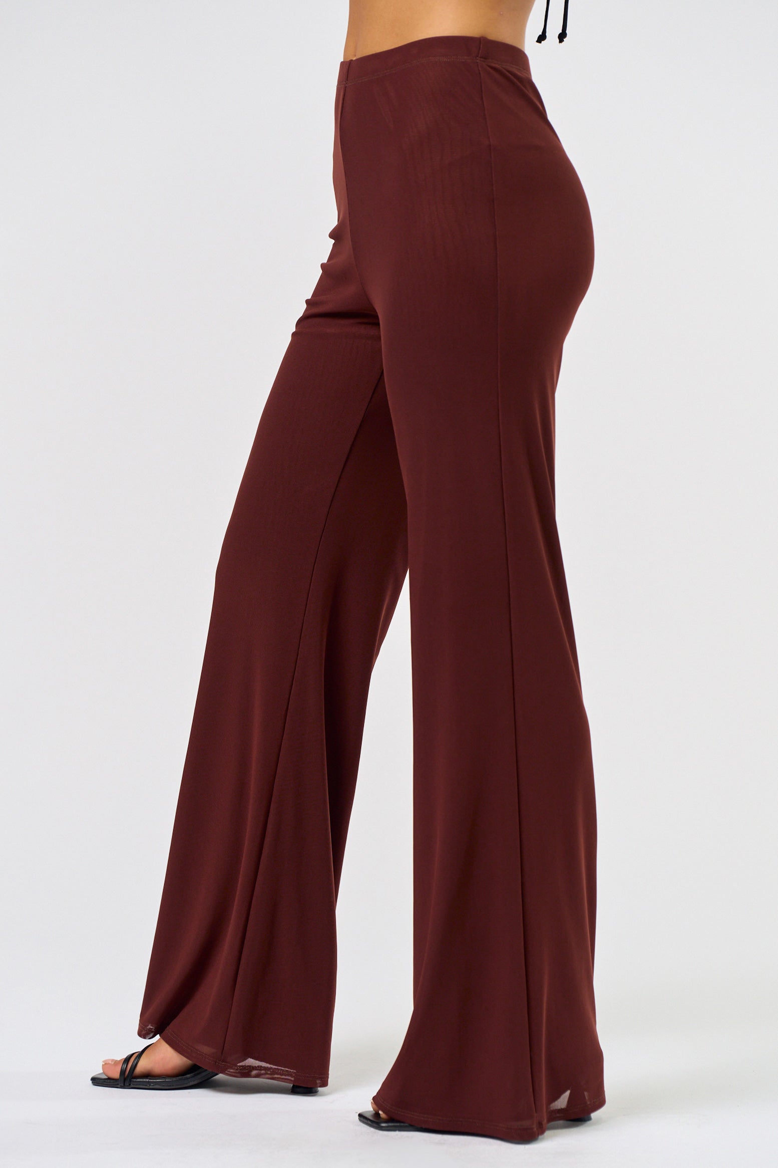 Wide Leg Mesh Pant - Cayenne, Women's Pants Collection