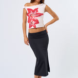 Knot One Shoulder Floral Top - Pink, Women's Tops Collection