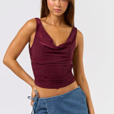 Cowl Neck and Back Sunky Top