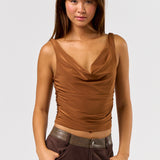 Cowl Neck and Back Sunky Top