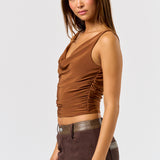 Cowl Neck and Back Sunky Top