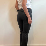 Faux Leather Low Rise Flare Pant - black, womens pants collection