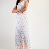Cap Sleeve Maxi Dress - Cream, Women's Dresses Collection