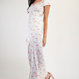 Cap Sleeve Maxi Dress - Cream, Women's Dresses Collection
