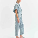 Daze - Villa Drawstring Barrel Leg - denim, womens pants collection