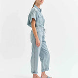 Daze - Villa Drawstring Barrel Leg - denim, womens pants collection