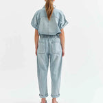 Daze - Villa Drawstring Barrel Leg - denim, womens pants collection