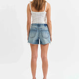 Daze - Crossroads Short - Medium Denim, high waisted, Women's denim short collection