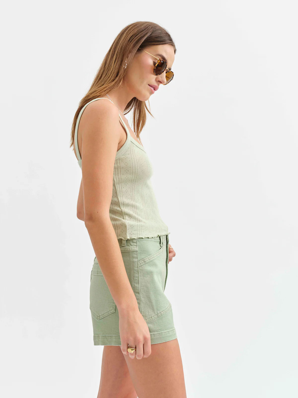 Blossom Tank Top - Pistachio, Women's Tops Collection