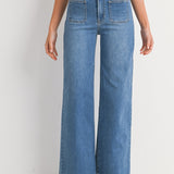 Just Black - Mini Patch Pocket Flare