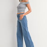 Just Black - Mini Patch Pocket Flare