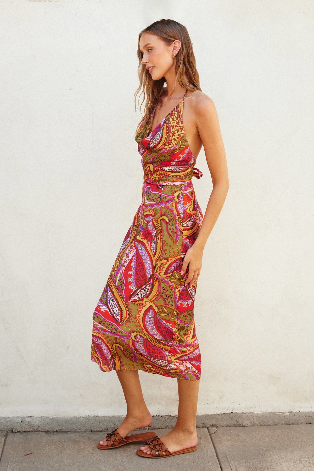 Leaf Print Midi Skirt - Fiesta, Women's Skirts Collection
