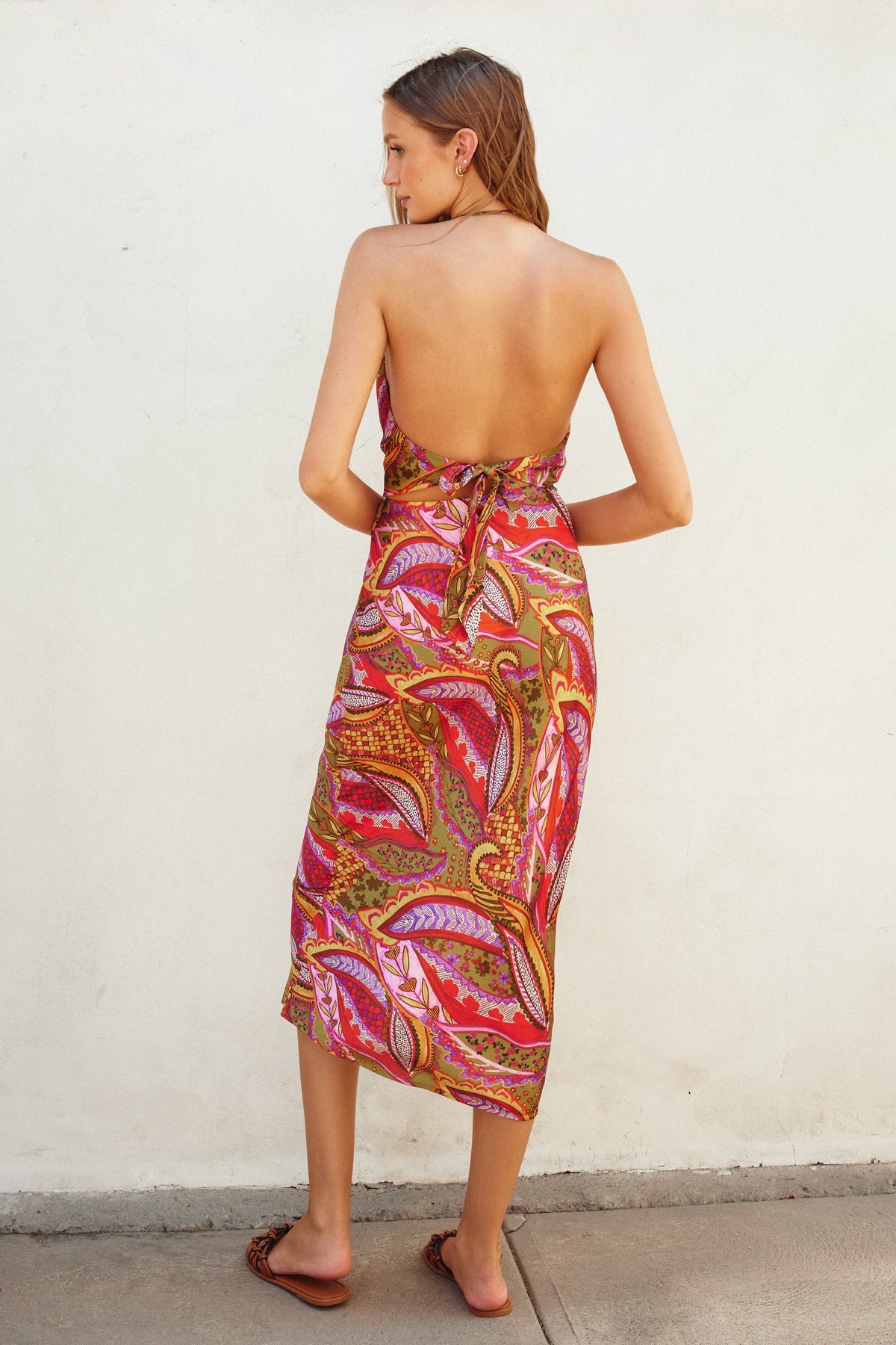 Leaf Print Midi Skirt - Fiesta, Women's Skirts Collection