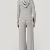 Brushed Fleece Drawstring Pant - grey, womens sweatpants/matching set collection
