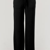 Brushed Fleece Drawstring Pant - black, womens sweatpants/matching set collection