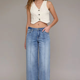 Hidden - Nori Mid Rise Extra Wide Leg