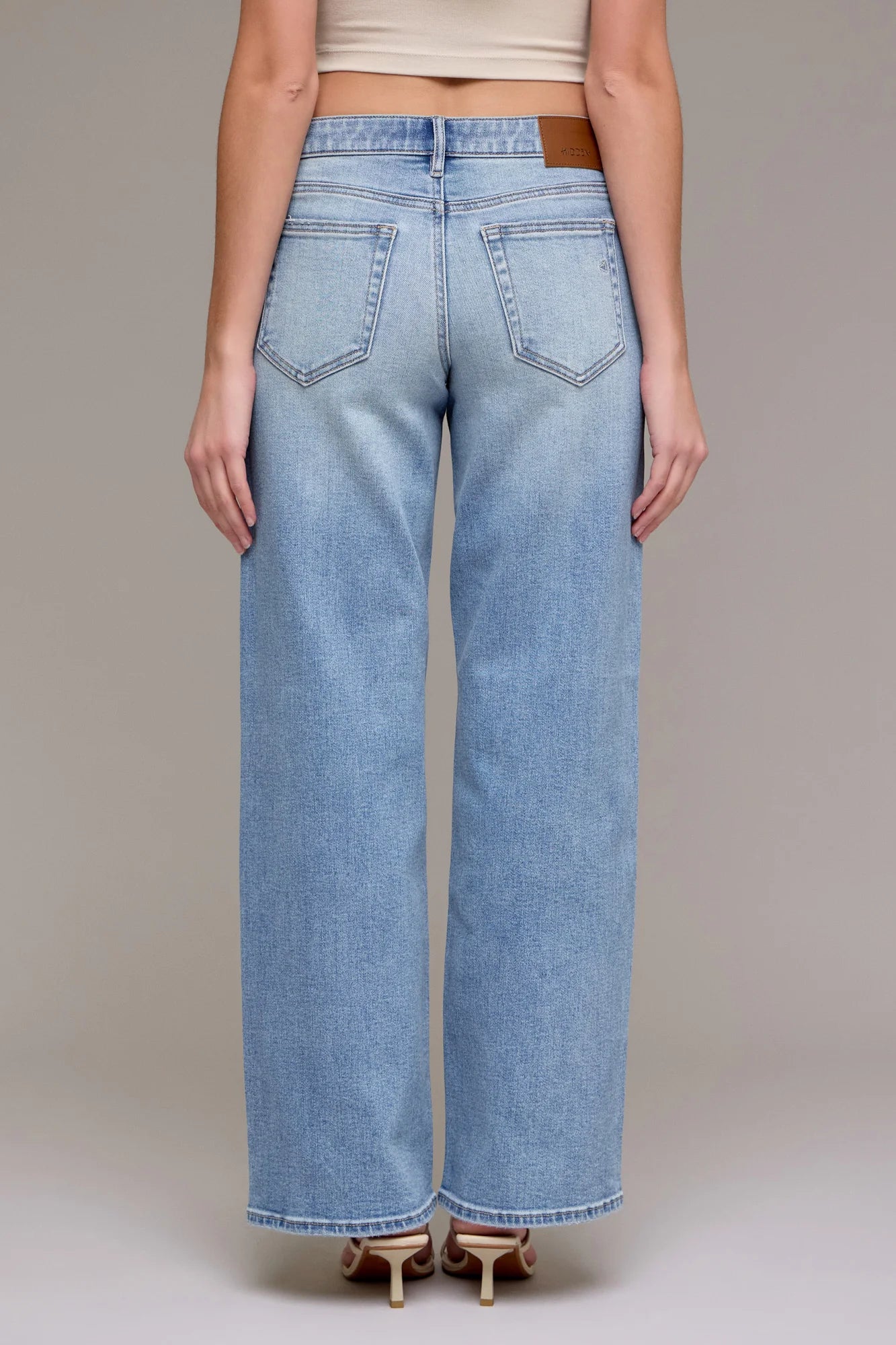 Hidden - Mid Rise Dad Jean - medium denim, women's jean collection