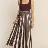 Tank With Pleated Stripe Dress