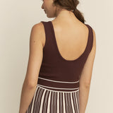 Tank With Pleated Stripe Dress