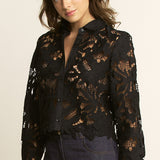 Fishnet Crochet Lace Top