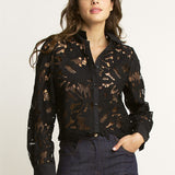 Fishnet Crochet Lace Top