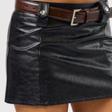 Skirt With Short Lining - black, womens skirt collection