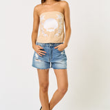 Shell Tube Top - Taupe, Women's Top Collection