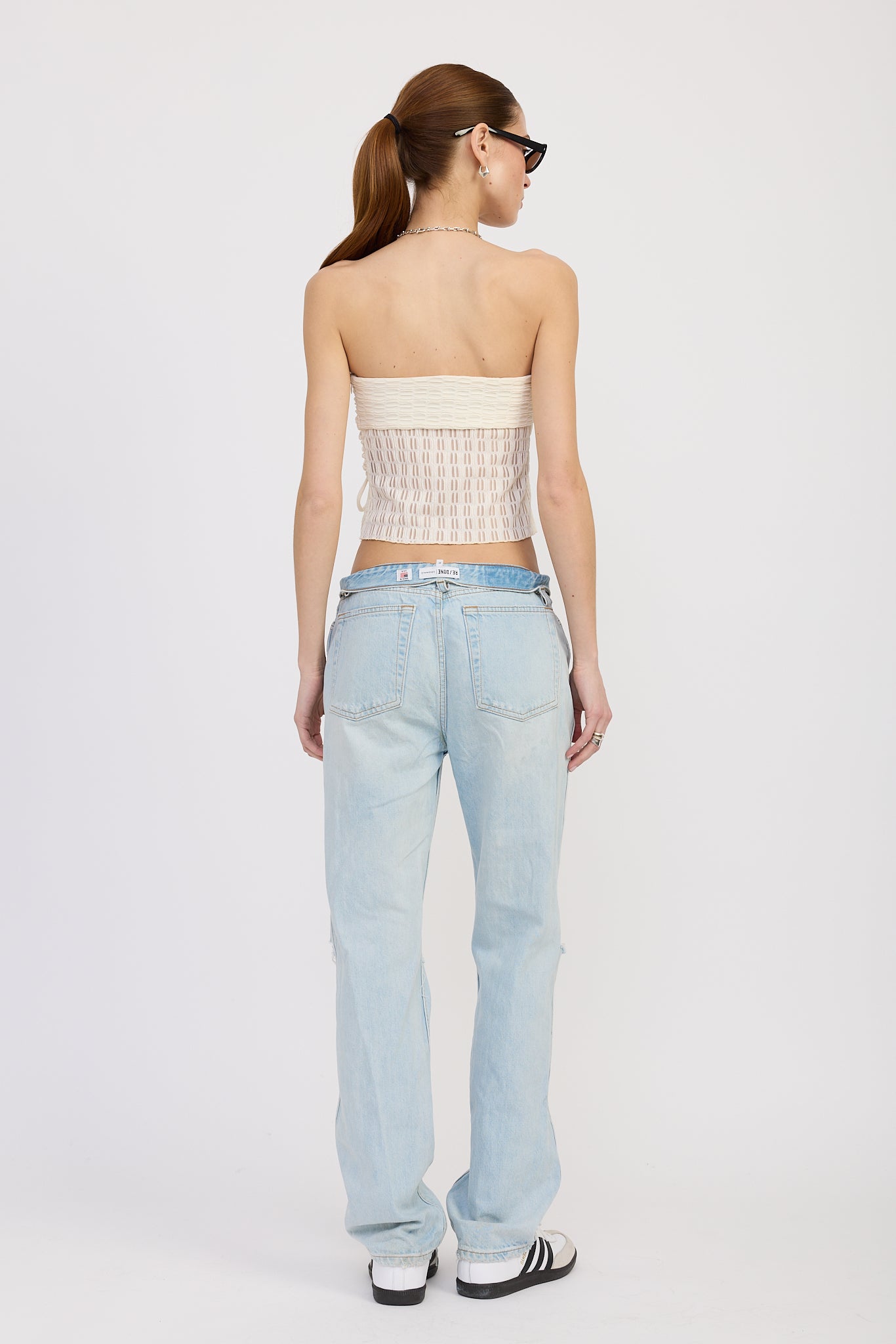 Asymmetrical Tube Top - Ivory, Women's Tops Collection