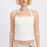 Hardware Halter Top