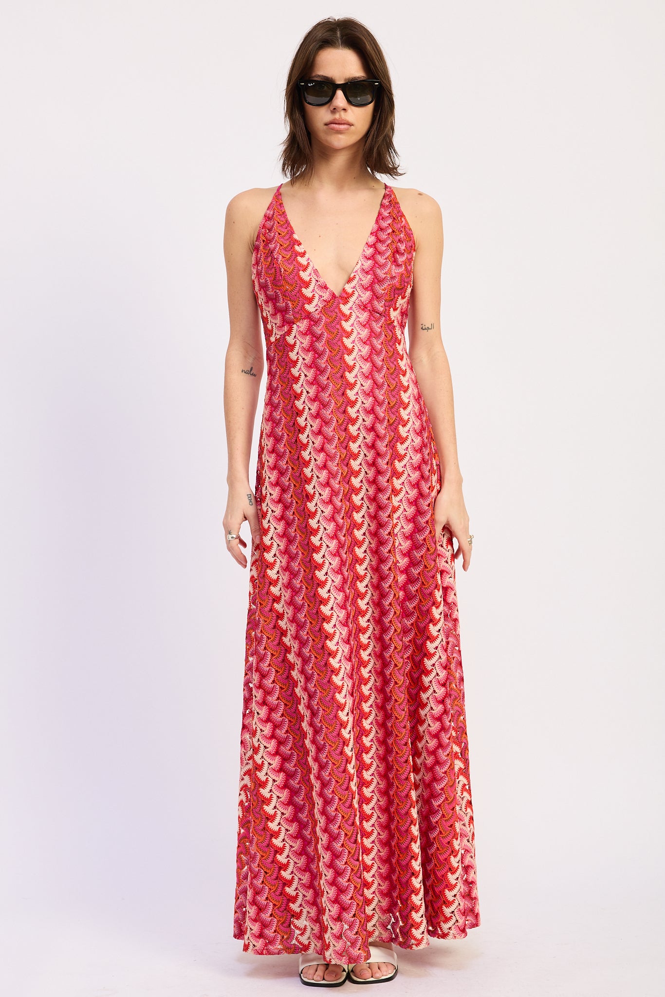 fitted lace wedding dress Crochet Lace Maxi Dress – Ruby and Jenna