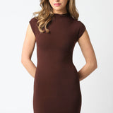 Sleeveless High Neck Dress