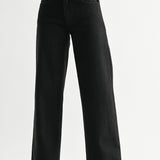 Just Black - HR Full Length Straight Jean - black, womens jean collection