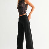 Just Black - HR Full Length Straight Jean - black, womens jean collection