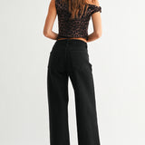 Just Black - HR Full Length Straight Jean - black, womens jean collection