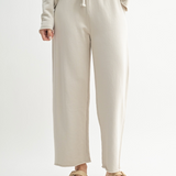 Malibu Wide Leg Fleece Pant - Light Grey, Women's Lounge/matching set Collection
