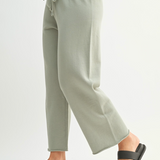 Malibu Wide Leg Fleece Pant - green, Women's Lounge/matching set Collection