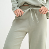 Malibu Wide Leg Fleece Pant - green, Women's Lounge/matching set Collection