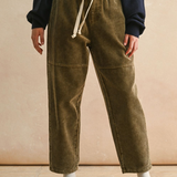Washed Corduroy Barrel Pant - olive, womens pants collection