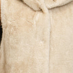 Fur Vest With Hood - ivory, womens vest collection