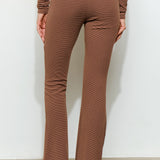 Stripe Flare Pant - brown multi, womens pants/matching set collection