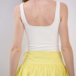 Square Neck Crop Top - Ivory, Women's Tops Collection
