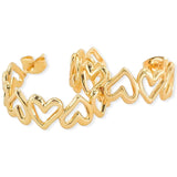 Heart Hoop Earrings - Gold, Women's Earrings Collection
