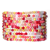 Multicolored Beaded Bracelet Set - multicolor, womens bracelet collection