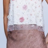 Sequin Embellished Tank - pink/ivory - womens top collection