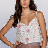 Sequin Embellished Tank - pink/ivory - womens top collection